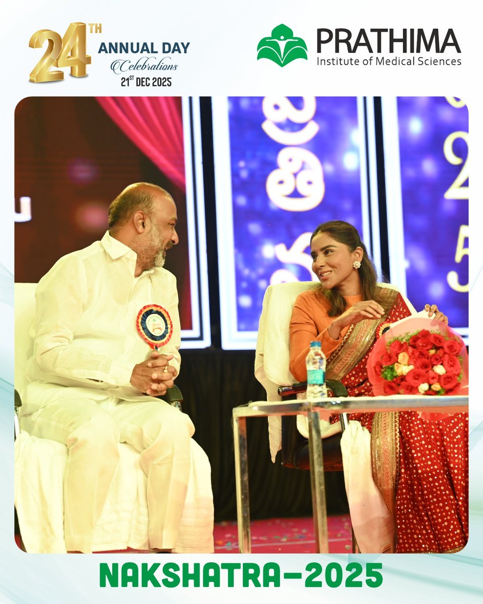 pimskarimnagar's tweet photo. Nakshatra 2025 ✨ celebrated talent &amp; excellence at Prathima Institute of Medical Sciences 🏥, graced by Chief Guest Shri Bandi Sanjay Kumar 🌟 https://t.co/gQ7aFx8uFf