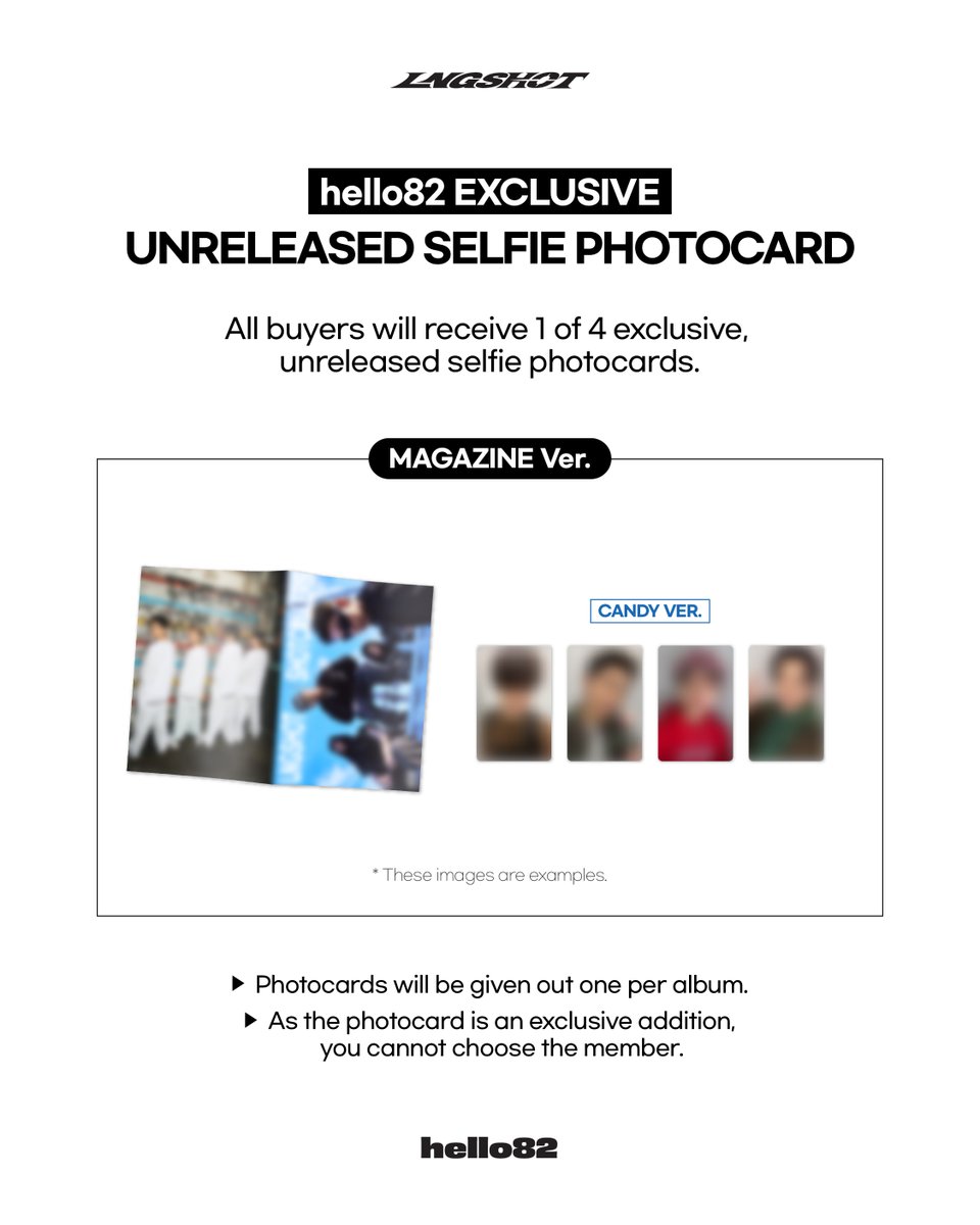 hello82shop's tweet image. [📢] LNGSHOT ONLINE LUCKY DRAW EVENT
LNGSHOT - EP [SHOT CALLERS]

🎁 hello82 Exclusive selfie photocard (1 random of 4)
🗓️ Entry Period:  ~ 1/12, 12PM KST
🔗 bit.ly/LNGSHOT_SHOTCA…

@LNGSHOT4sho
#LNGSHOT #롱샷 #SHOTCALLERS #hello82