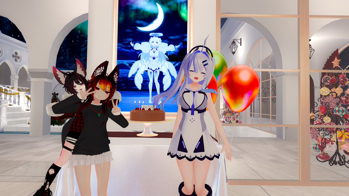 IWieldKeys_VRC's tweet image. #Maple_Tree_Christmas_Party 🎄❄️☃️🍾💖