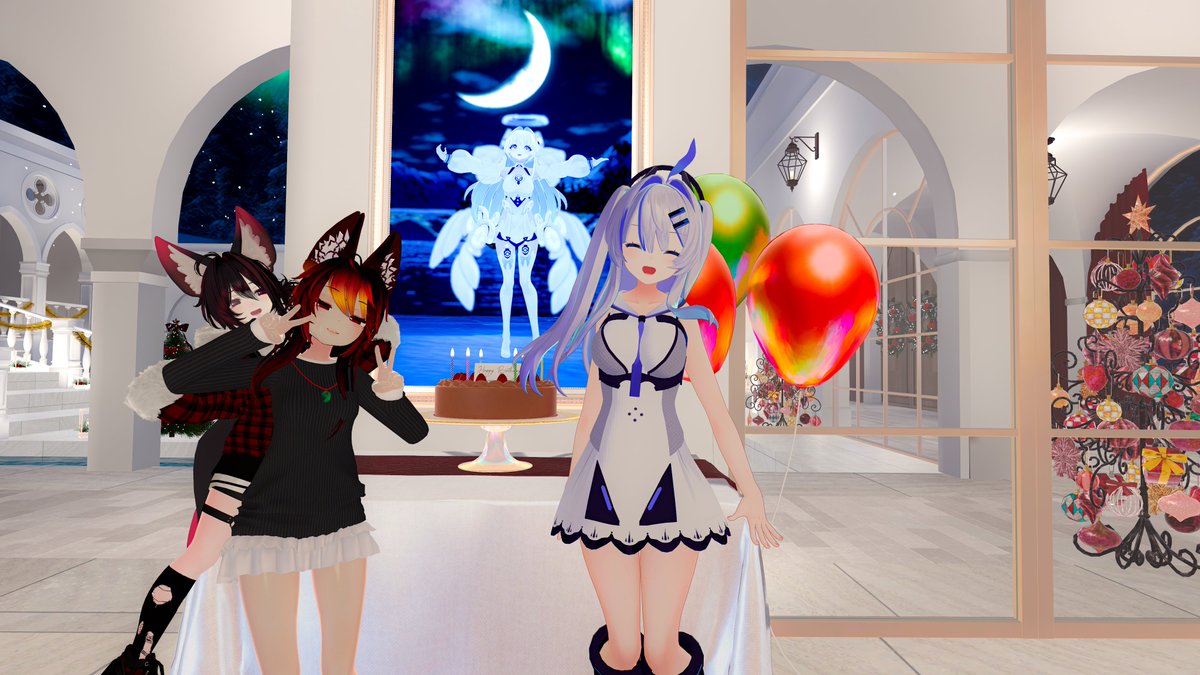 IWieldKeys_VRC's tweet image. #Maple_Tree_Christmas_Party 🎄❄️☃️🍾💖