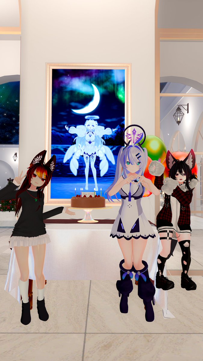 IWieldKeys_VRC's tweet image. #Maple_Tree_Christmas_Party 🎄❄️☃️🍾💖