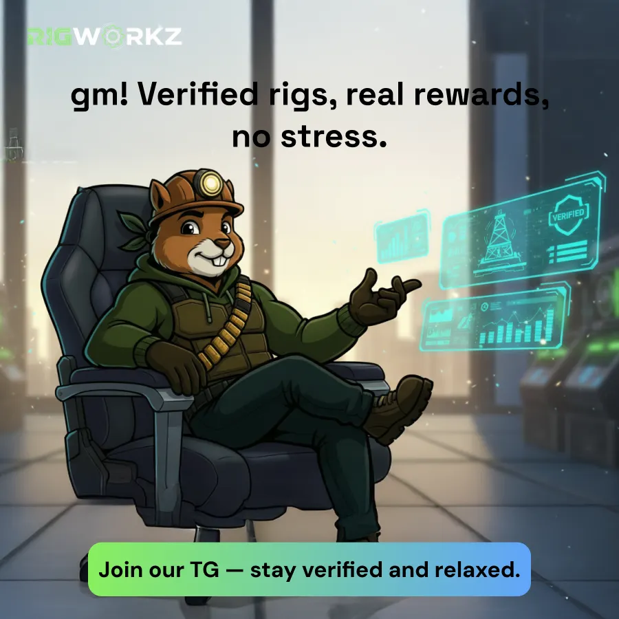 GM GM Riggggerrrzz ☀️🐿️

Building the biggest degen mining community in the meta 🚀

👉🏼 t.me/rigworkz