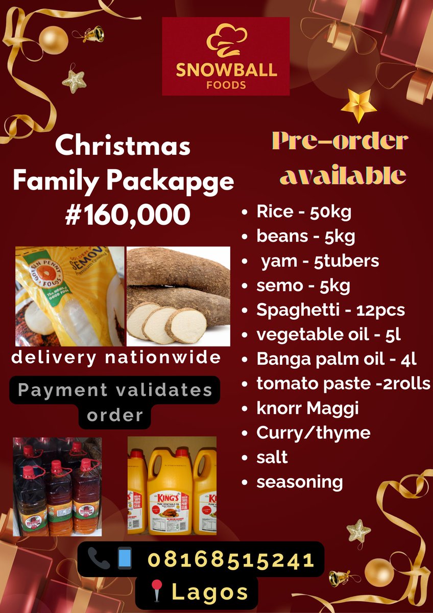 Still taking order and delivery, tomorrow is the last day

📍 Oshodi Lagos
Delivery available 🌍✈️ 
Kindly Rt 🙏