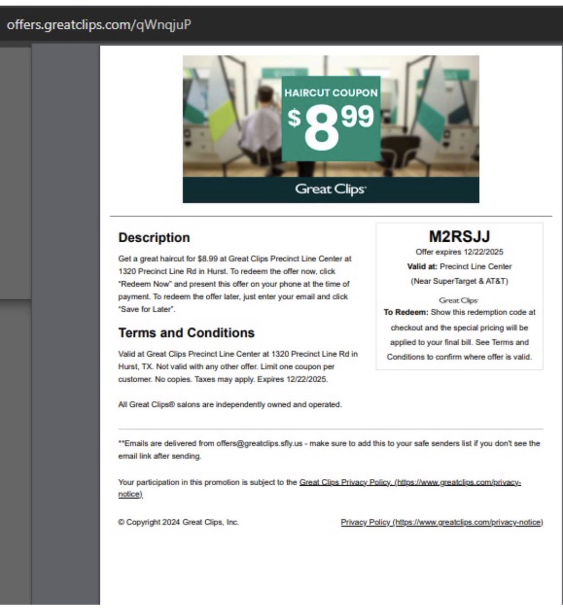 $6.99 Great Clips Coupons MAY 2026 Online tweet media