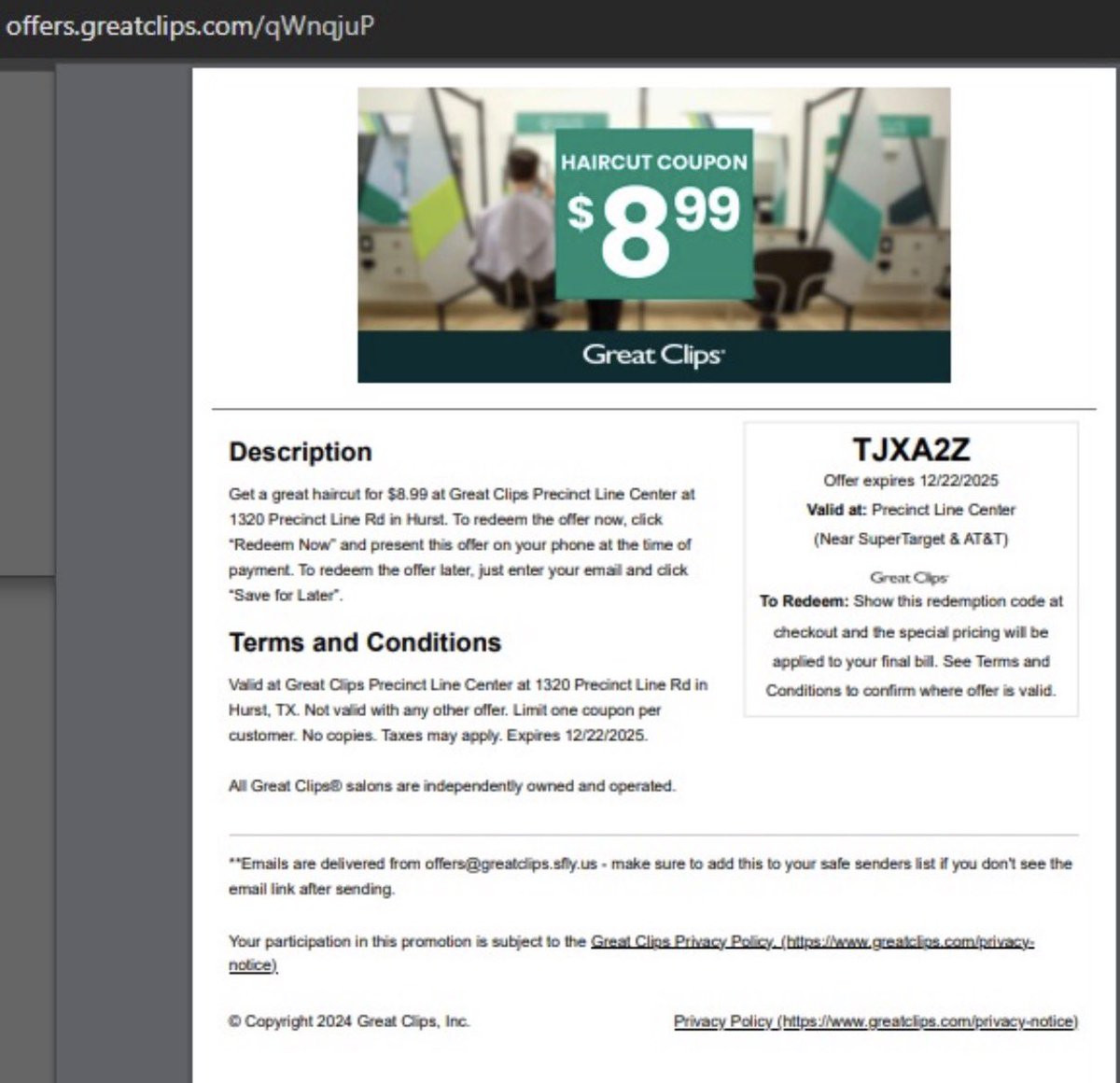 $6.99 Great Clips Coupons MAY 2026 Online tweet media