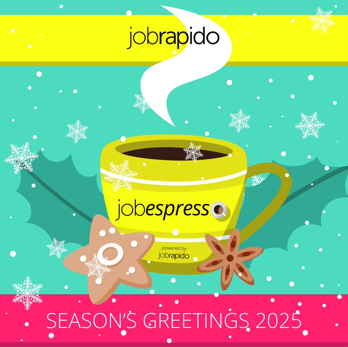 🎄 Season’s Greetings from Jobrapido! Thank you to our partners, clients, and candidates for an amazing 2025. We wish you all a joyful holiday season and a successful start to the New Year! ✨#HappyHolidays #SeasonGreetings