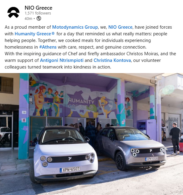 NIOSwitzerland's tweet photo. NIO Greece https://t.co/ZvfzHKWTjc