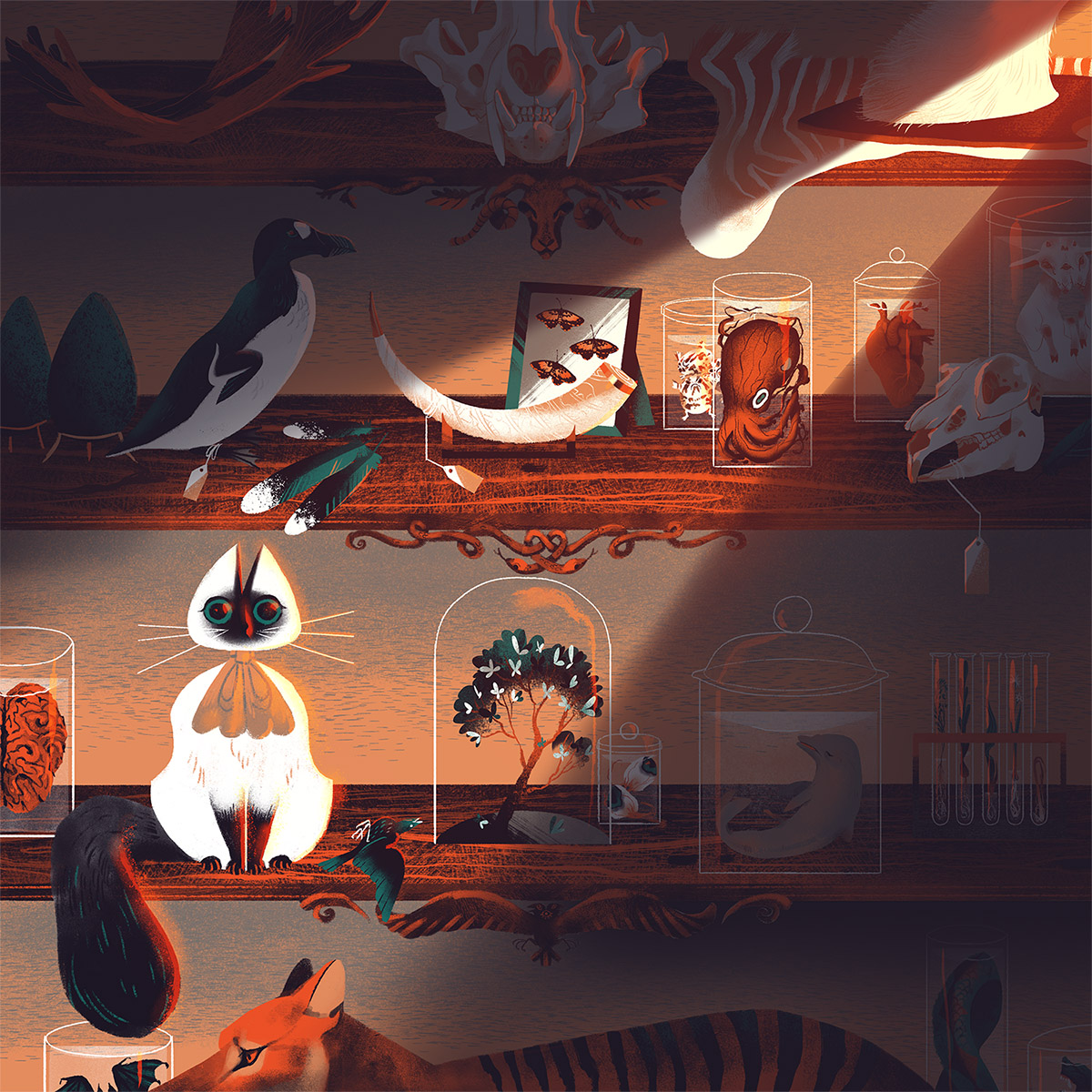 chervellefryer's tweet photo. A personal project of mine - "Cats With K*lls"
Tools: Adobe CC &amp; Cintiq 22"
@clipstudioofficial #cspcontest46 https://t.co/Jw9exSSN9G