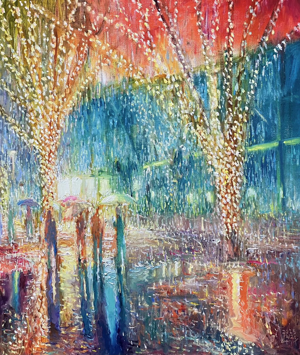 風景」 2025年 F10（53cm×45.5cm） 油彩、キャンバス