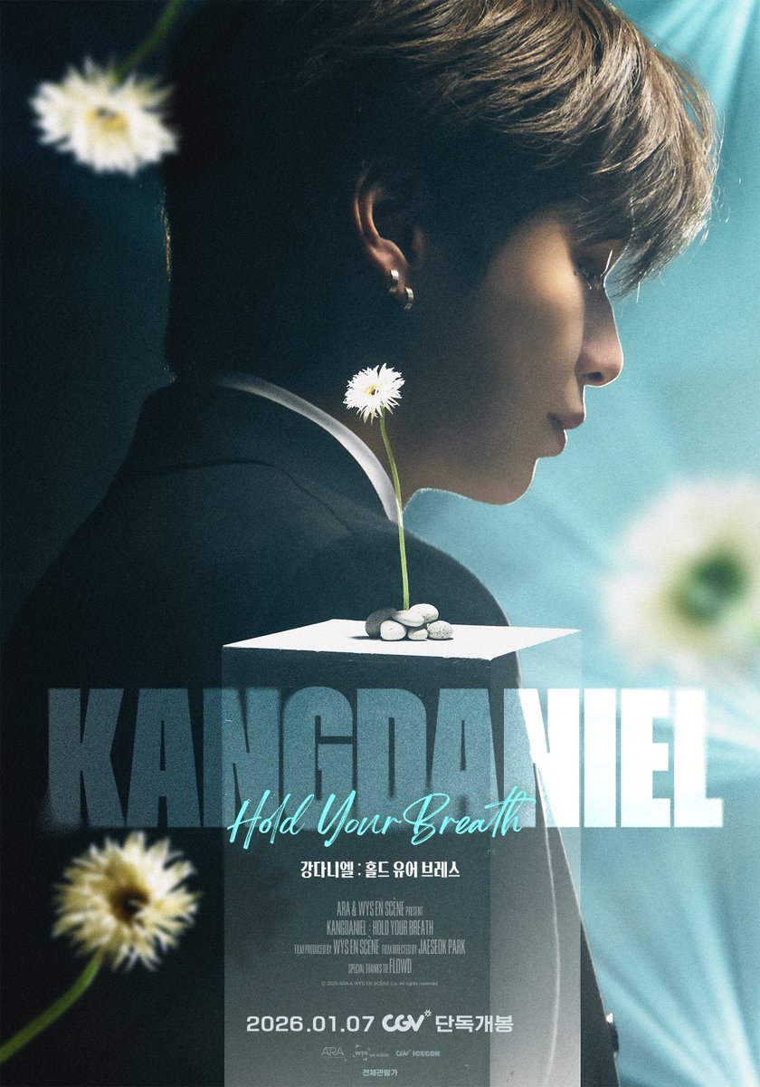 kd_officialx's tweet image. KANGDANIEL: HOLD YOUR BREATH
MAIN POSTER

강다니엘 숨에 담긴
무대 위의 순간과 무대 뒤의 진심.

&amp;lt;강다니엘: 홀드 유어 브레스&amp;gt;
🎟 12월 24일 예매 오픈
2026년 1월 7일 CGV 단독 개봉

#강다니엘 #KANGDANIEL 
#KANGDANIELMOVIE #CGV
#강다니엘홀드유어브레스