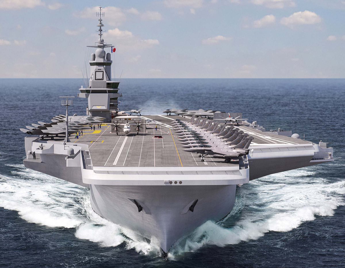 🇫🇷
Zdecydowałem wyposażyć Francję w nowy lotniskowiec - <a href="/EmmanuelMacron/">Emmanuel Macron</a> 

Budowa będzie prowadzona przy dużym udziale średnich i małych firm francuskich, co ma pomóc im w trudnej sytuacji gospodarczej w kraju - dodał francuski prezydent 

Lotniskowiec, którego budowę zapowiedział