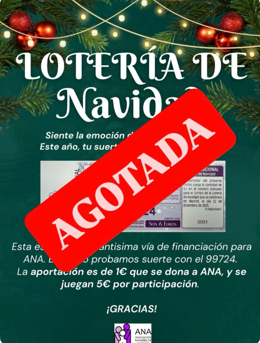 Desde ANA agradecemos a todas las personas que han colaborado con la compra de la lotería. Gracias por apoyar nuestros proyectos y ayudarnos a seguir creciendo junto a peques, jóvenes y adultos. ¡Mucha suerte y gracias por formar parte de esta gran familia!💙🍀