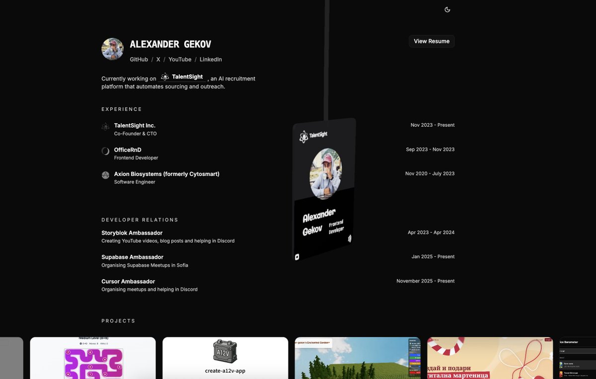 Inspired by <a href="/wassgha/">Wassim</a> personal website, I redesigned my own:

alexandergekov.com