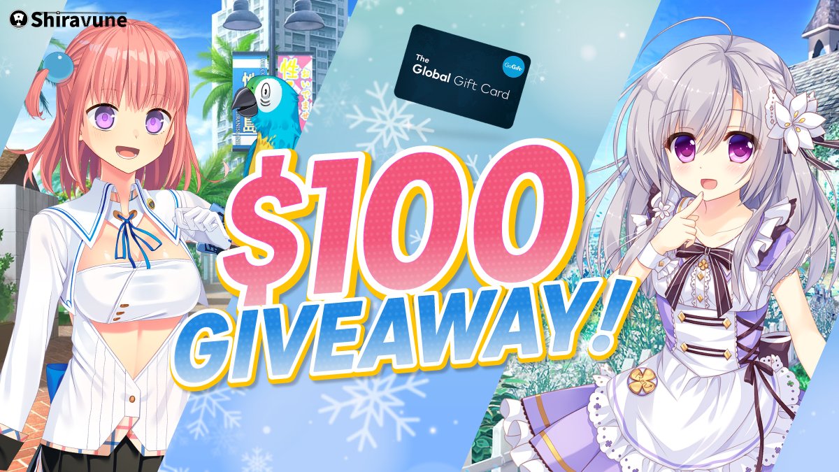 shiravune's tweet image. 💰$100 GIVEAWAY! 💰
Repost for your chance to WIN a $100 Global Gift Card!  Make sure to check our Steam page for our Shiravune Winter Sale! 🛒: store.steampowered.com/publisher/shir…