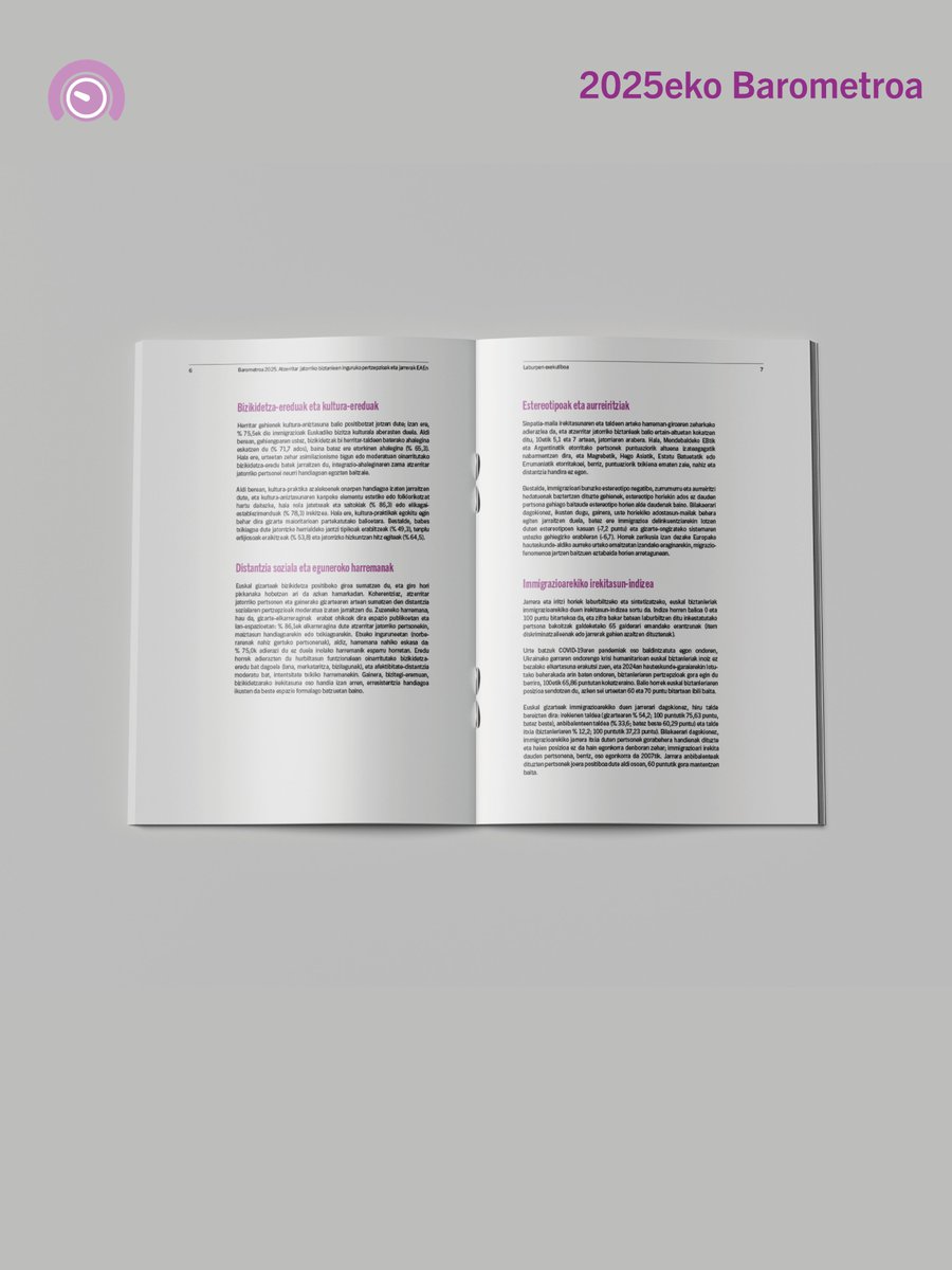 📊 2025eko Barometroa: Jatorri atzerritarra duten biztanleen inguruko pertzepzioak eta jarrerak
📃 Txosten osoa: labur.eus/2025-ikuspegi-…
🗒 Emaitza nagusien laburpena: labur.eus/2025-ikuspegi-…