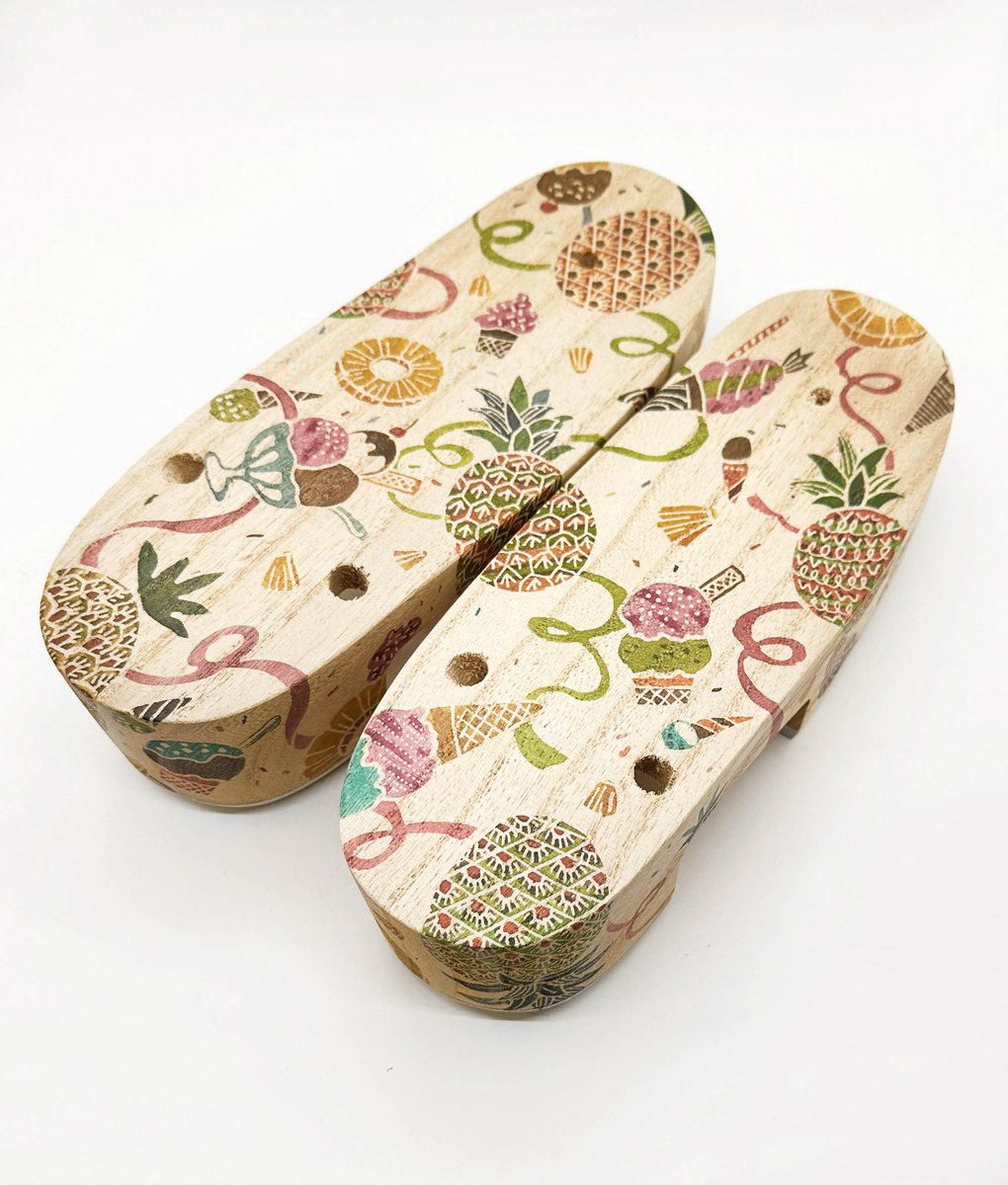 miruku♥オーダー品 オーダー制作です】 パイナップルとアイスクリーム尽くしの文様です