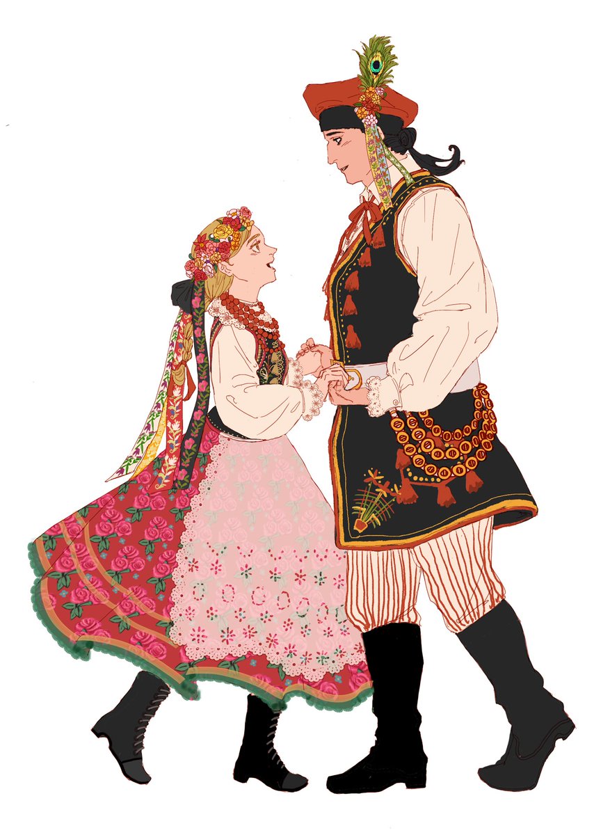 #かぎのポーランド本
クラクフの民族衣装🇵🇱🌏