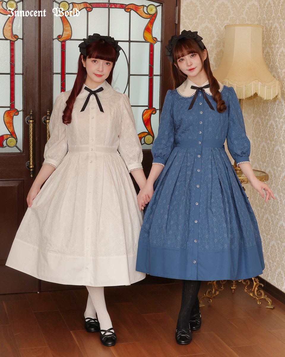 S*可様 294 innocent world 花柄 ワンピース ⚜️2026SS Collection⚜️ 可憐なお花の刺繡ワンピース Innocent