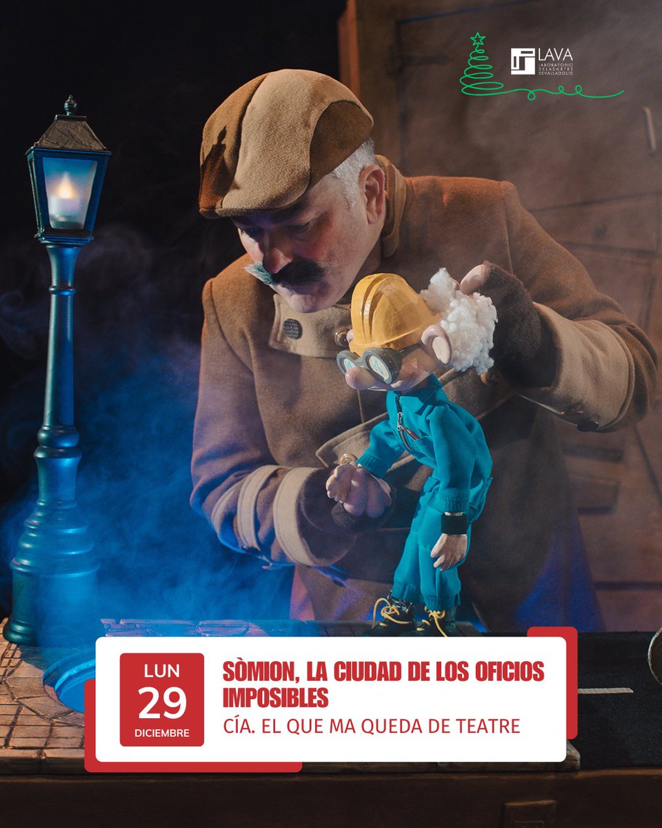 LavaVLL's tweet image. Esta tarde viajamos a 'Sòmion, la ciudad de los oficios imposibles'🏙️✨

Una obra sobre una ciudad donde todos los oficios son bien peculiares y en la que todo es posible si lo imaginas y te esfuerzas.

ℹ️🎟️+INFO y entradas en lavavll.es/eventos/somion…