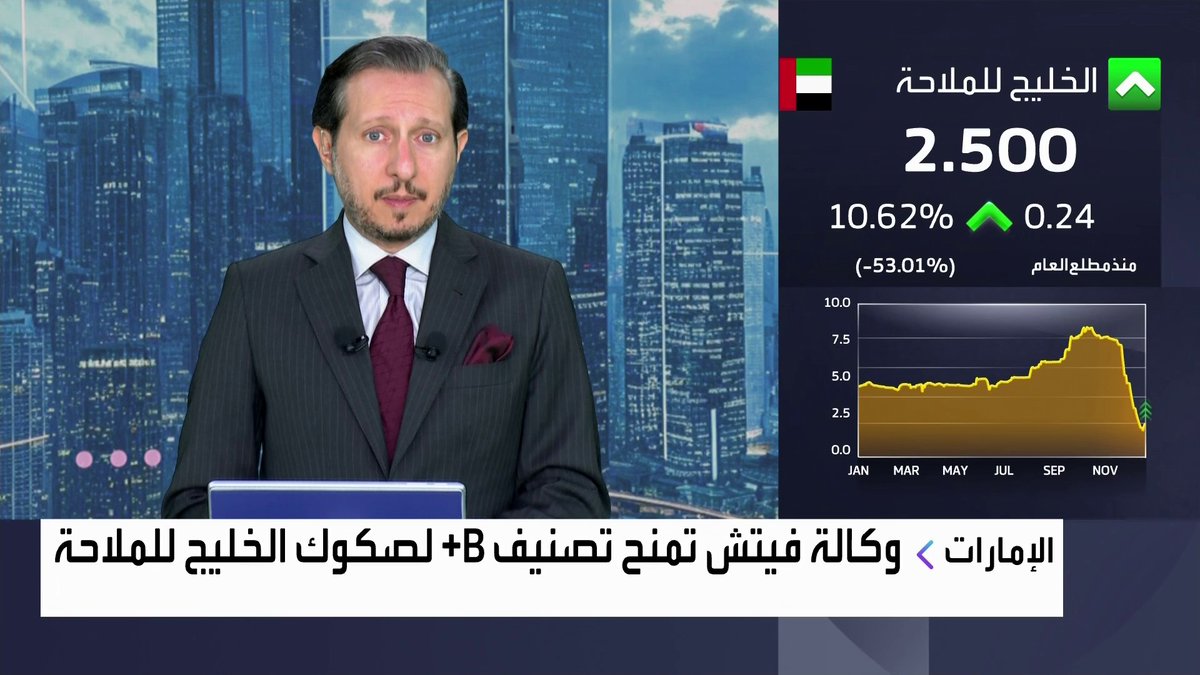 وكالة فيتش تمنح تصنيف B+ لصكوك الخليج للملاحة نبض السوق _Business 