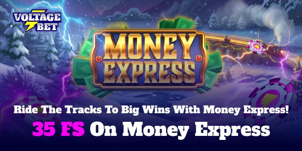 VoltageBet's tweet photo. ❄️ Back in the game? 

Spin 35 FS on Money Express &amp; chase festive wins! 🎰 Only 1 claim per player – grab it before it’s gone!

https://t.co/r1FS3IlcLS

#VoltageBet #FreeSpins #CasinoMagic https://t.co/t6tLuKWBG2