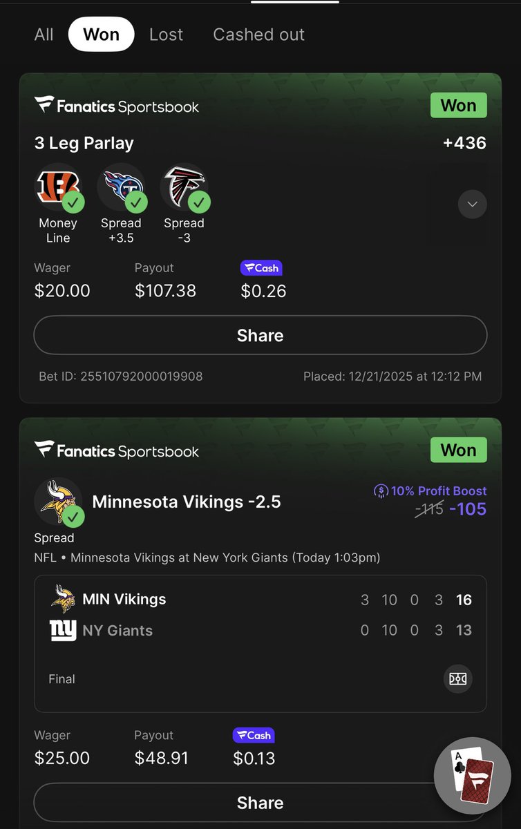 bobinetti's tweet photo. @TheLineCookBets Thank you again bro. Been hitting these parlays with since Thursday @TheLineCookBets is the real deal https://t.co/FYLLOujba2