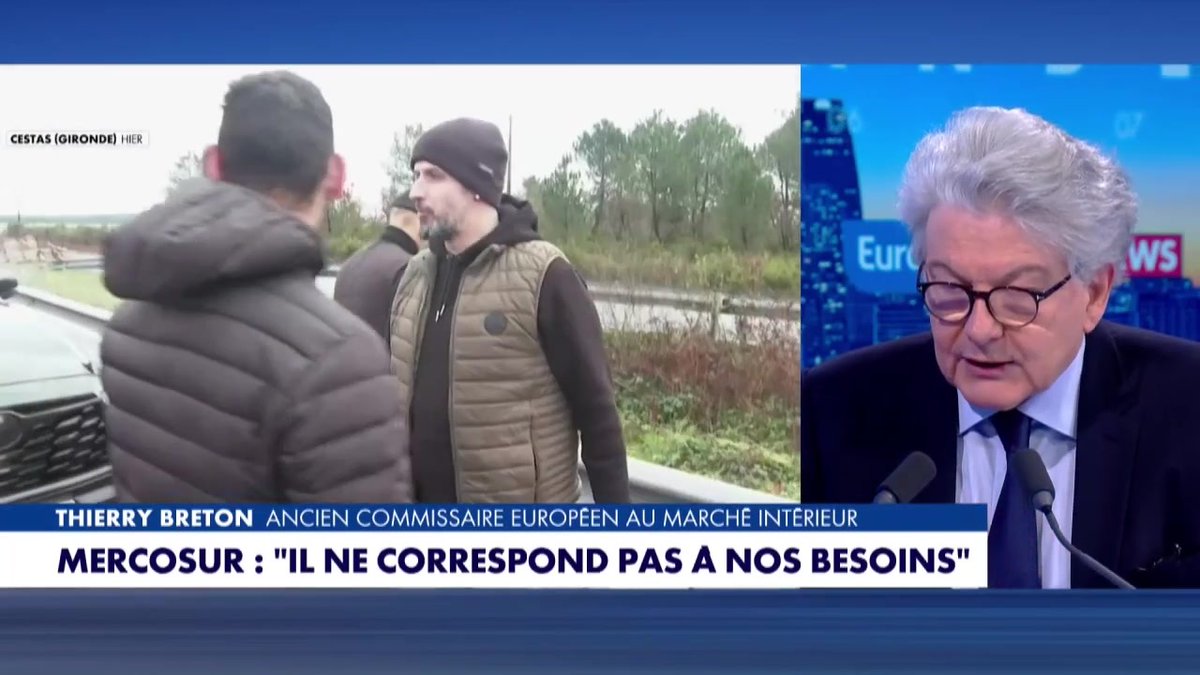 "On a besoin d'un couple franco-allemand car nous sommes entourés d'empires qui veulent nous plumer contrairement à l'Allemagne qui est européenne" défend @ThierryBreton #LaGrandeInterview #Europe1 