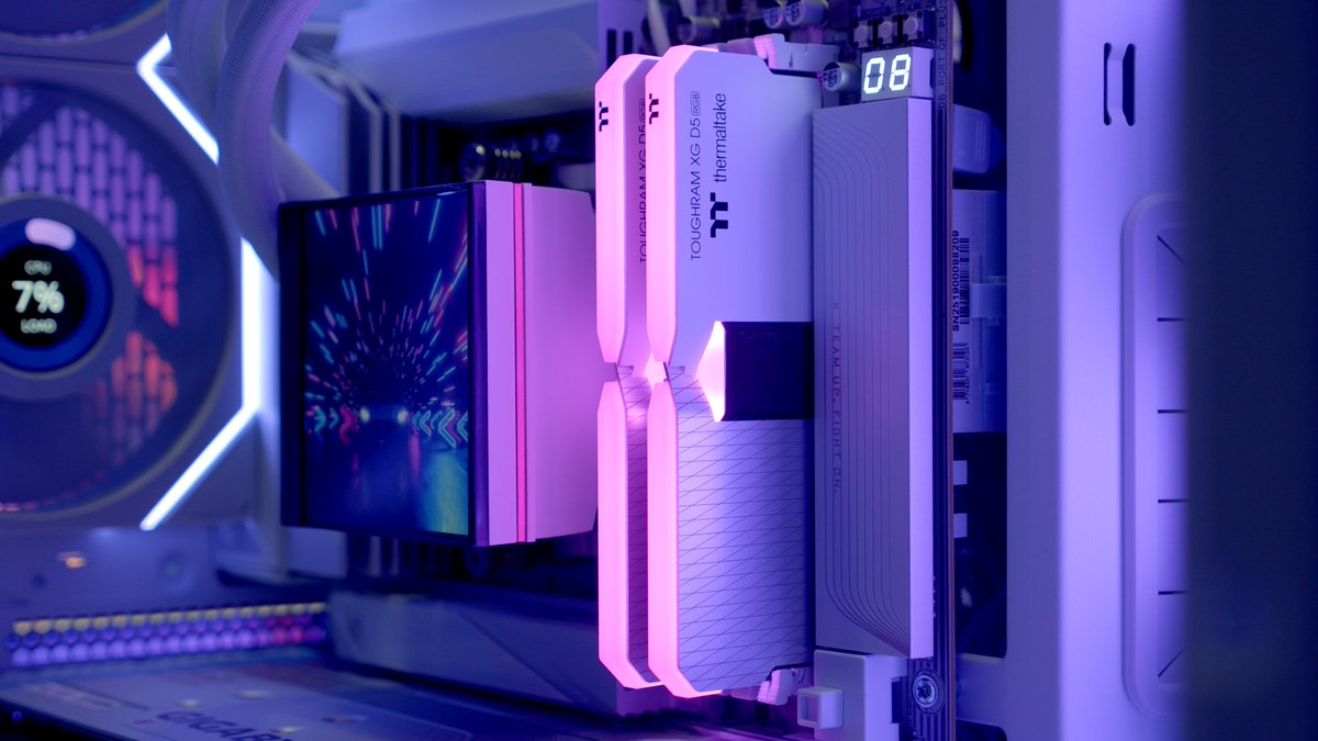 ThermaltakeInc's tweet photo. Push your system to the next level with TOUGHRAM XG RGB D5. Extreme DDR5 speed, stunning RGB lighting, and rock solid stability built for gamers who demand more.
π· Learn more: https://t.co/Fe2j6fjLOM
#Thermaltake #toughramxgrgbd5 #memoryddr5 #thermaltakegaming #pcgaming https://t.co/g10qGUcuy6