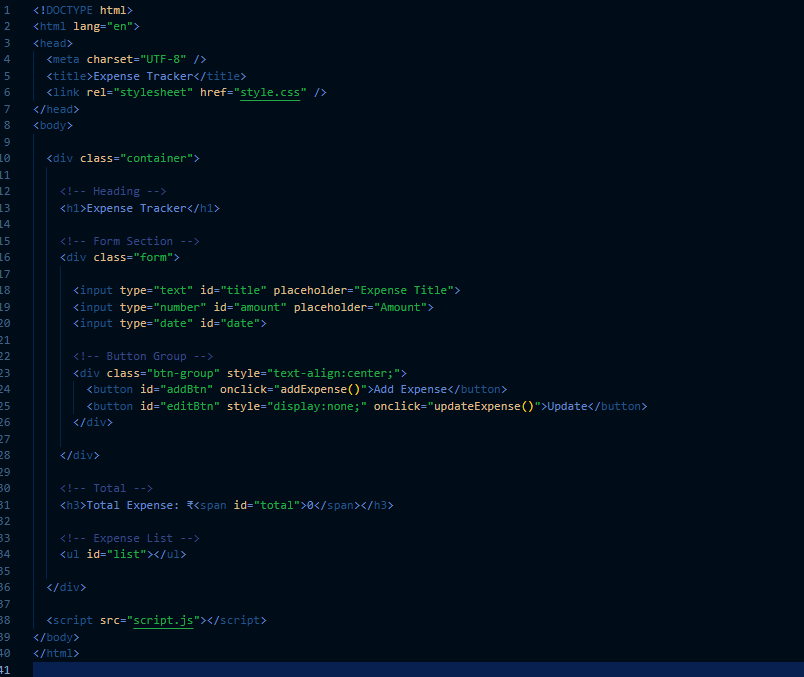 DharAiyush's tweet image. Day 1 🚀
Starting a new frontend project: Expense Tracker
🛠️ Tech stack:
• HTML
• CSS
• JavaScript
• LocalStorage (no backend)

Goal: Simple, clean &amp;amp; practical UI
#BuildInPublic #WebDevelopment #javascriptservices