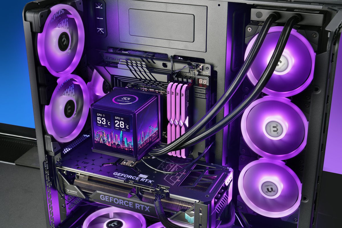 ThermaltakeInc's tweet photo. "MINECUBE" unlocks endless creative possibilities with our patented Quad-LCD Cube. Display stats, visuals, or custom animations and make your build truly one of a kind.

🛒 Learn more: https://t.co/T3lhTFcy95

#Thermaltake #MINECUBE #LCDCustomization #GamingSetup #LCDCube https://t.co/EpWcC5HxXG
