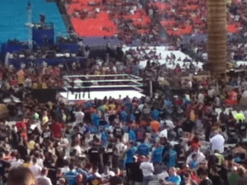 Wish I would of took more photos when I went to shows back then. My section at Wrestlemania 28. #WWE #wrestlemania #WWERaw