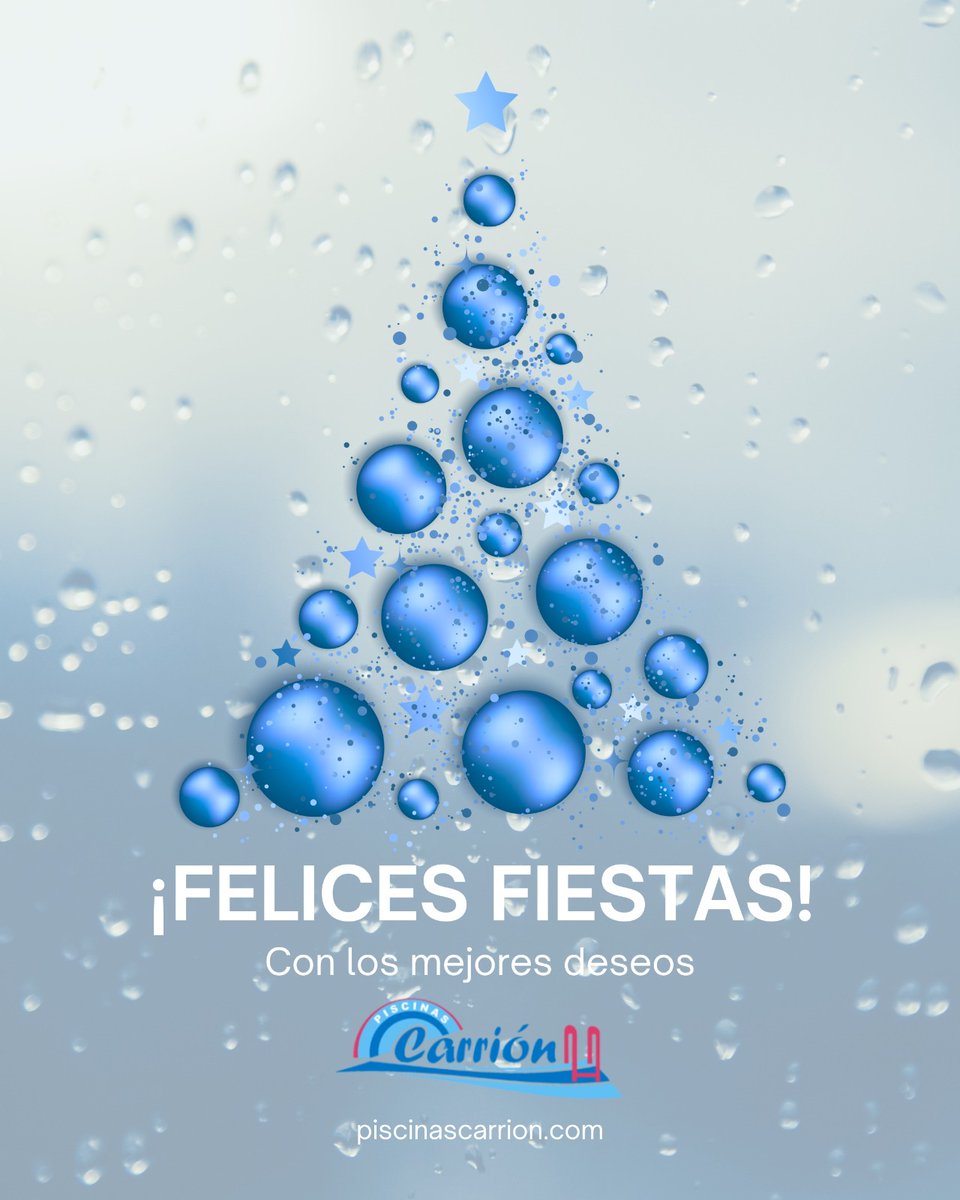 Feliz Navidad 
Desde Piscinas Carrión os enviamos nuestros mejores deseos en estas fechas tan especiales.
Gracias por la confianza depositada en nosotros durante este año.