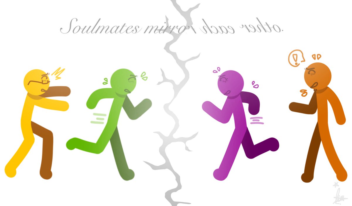 Soulmates mirror each other…
#alanbecker