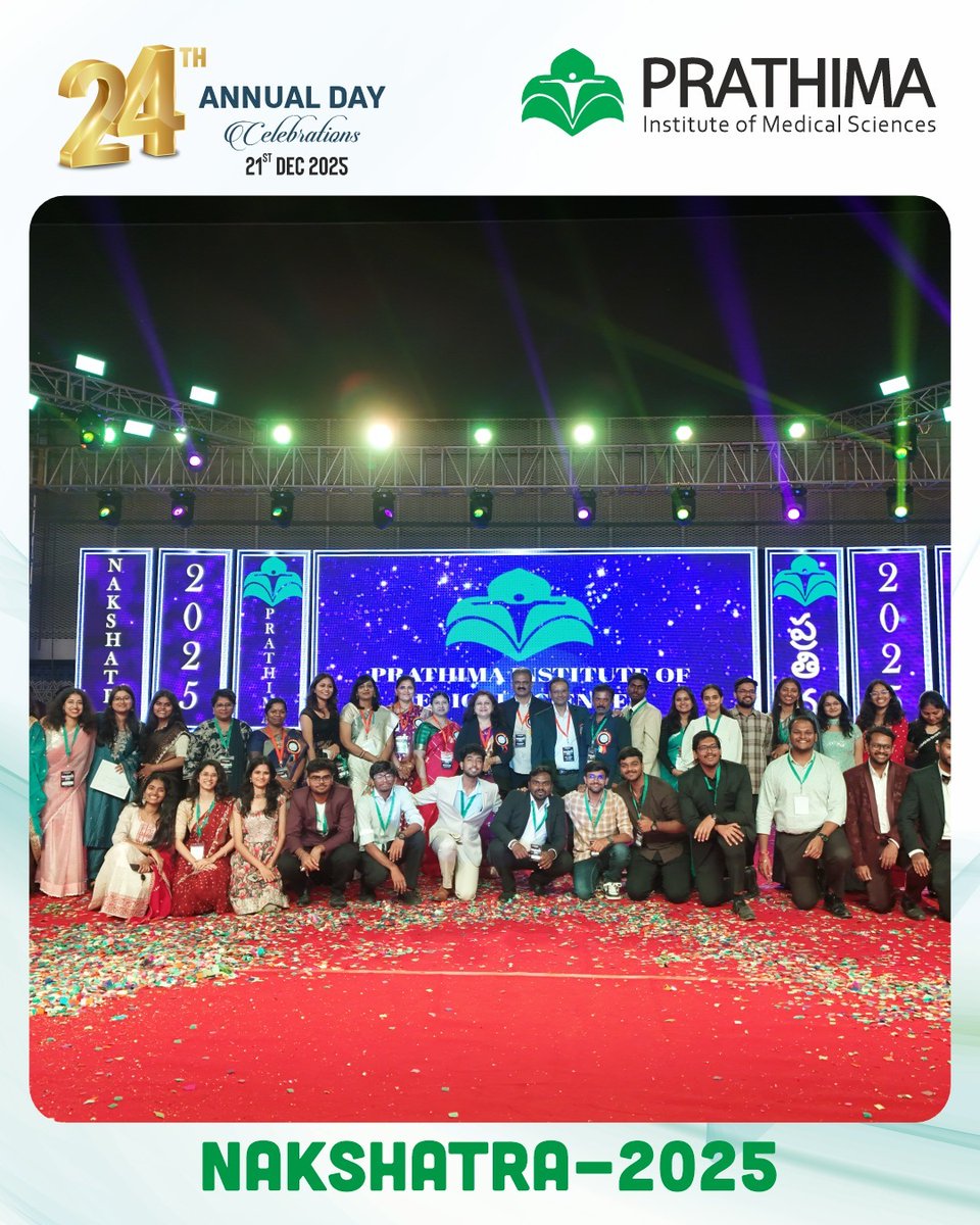 pimskarimnagar's tweet photo. Nakshatra 2025 ✨ celebrated talent &amp; excellence at Prathima Institute of Medical Sciences 🏥, graced by Chief Guest Shri Bandi Sanjay Kumar 🌟 https://t.co/UuPk5gjIXC