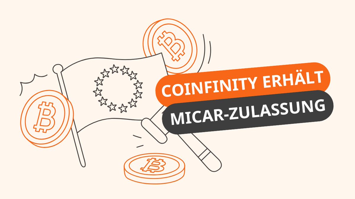 coinfinity's tweet image. Coinfinity ist jetzt MiCAR-lizenziert! 🇪🇺

Durch die Lizenzierung bei der österreichischen Finanzmarktaufsicht (FMA) gemäß der neuen EU-Verordnung MiCAR sind unsere Bitcoin-Dienstleistungen nun EU-weit rechtlich einheitlich reguliert.

Was bedeutet das für dich? ⤵️

➤ Künftig,…