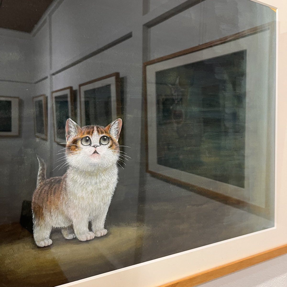 さとうゆうすけさんの『こねこのウィンクルとクリスマスツリー』原画展