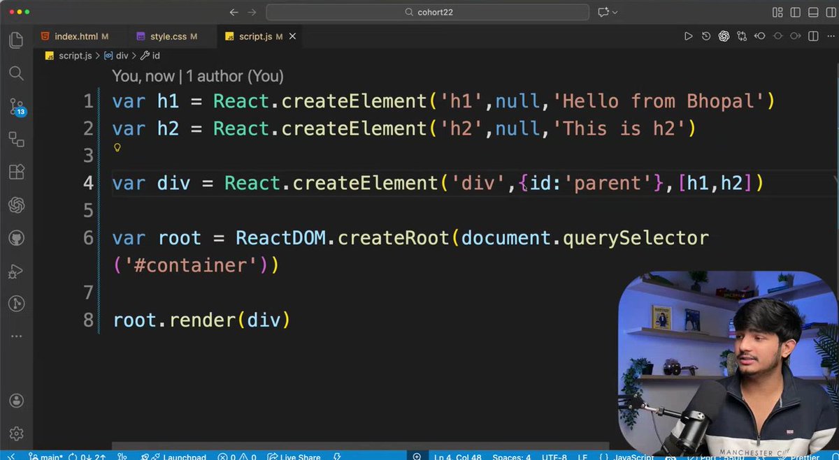 AlokDevJourney's tweet image. 🚀 Day 71 of #100DaysOfCode @sheryians_

Finally stepped into React ⚛️
Learned folder structure, using React via CDN &amp;amp; Vite, and some core basics.

New mindset unlocked: UI as components, not pages.
Excited to build from here 👀

#ReactJS #Frontend #WebDev #LearningInPublic