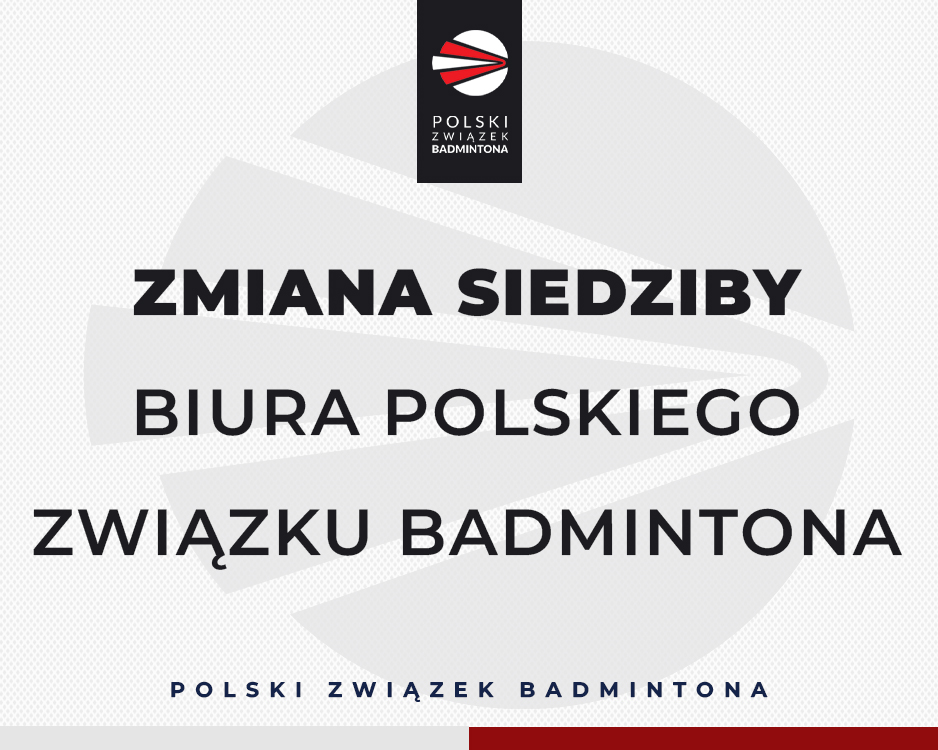 pz_bad's tweet photo. Zmiana siedziby Biura Polskiego Związku Badmintona
Informujemy, że od 22.12.2025r. Biuro Polskiego Związku Badmintona będzie funkcjonować pod nowym adresem:

Biuro Flex – PGE Narodowy
Al. Ks. J. Poniatowskiego 1
03-901 Warszawa

Wejście do biura: klatka numer 3, 1 piętro https://t.co/6kUnl9O7z5