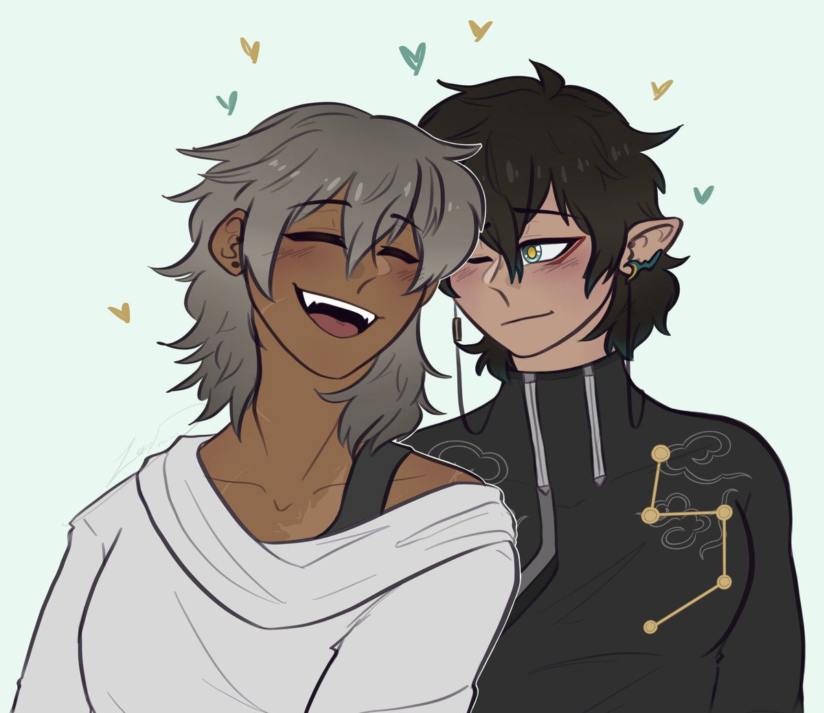 LokiDraws_'s tweet photo. Them 💛💚

#hsr #dancae #caeheng https://t.co/3lkxkGpamc