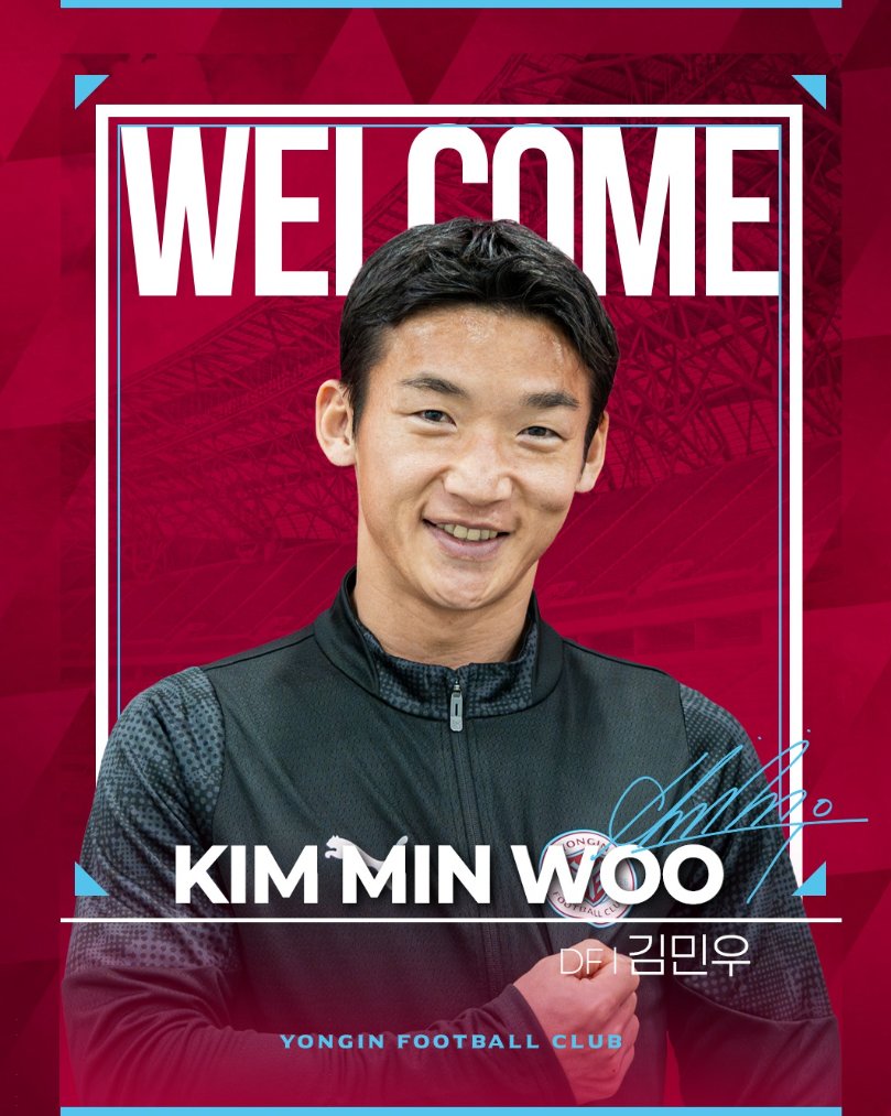 KORFootballNews's tweet photo. Yongin FC have signed veteran midfielder Kim Min-woo, who has played in both the K League and J.League. https://t.co/jhMNSlCTR7