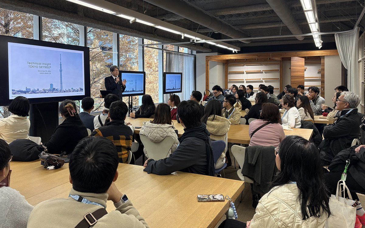 Nikken_Global's tweet image. Nikken Sekkei hosted Mapua University (@MapuaUniv) students for a lecture on Japanese #structuralengineering and disaster-resilient #design, featuring insights on Tokyo Skytree. Structural #Design Group GM Kohei Shintani led the session.
Learn more: tinyurl.com/4xdksdm5