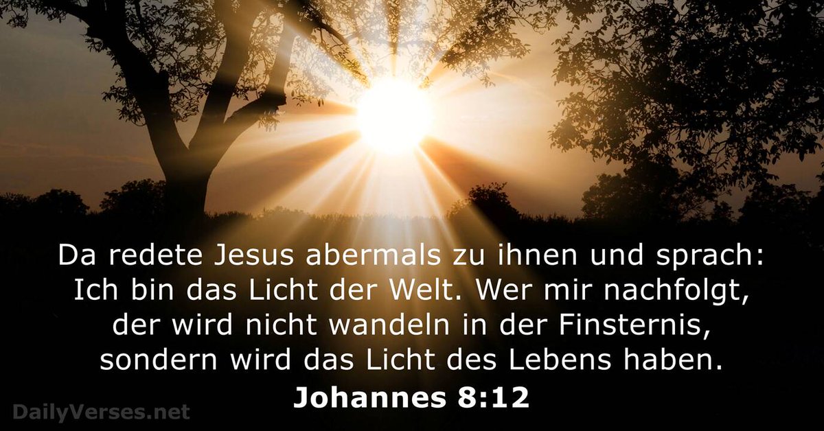 Was kannst du tun, wenn dich Dunkelheit überfällt und du dich unwohl fühlst? Wenn du meinen heutigen Blogbeitrag “Ich bin das Licht der Welt” lesen möchtest, klicke auf den Link:

heiligederletztentage.org/blogs/lobis-sc…