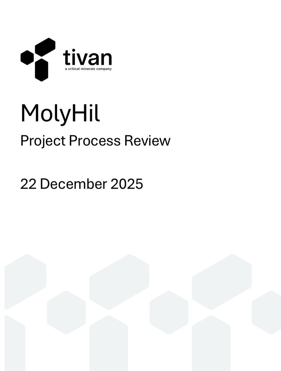 grantfwilson's tweet photo. .@Tivan_Limited’s process engineering team has completed a major technical report today that will inform &amp; facilitate the fasttrack development of the Molyhil Tungsten-Molybdenum Project. 

We are squeezing everything we can out of 2025. 👏🇯🇵🇦🇺 https://t.co/fgnVzGQBJP
