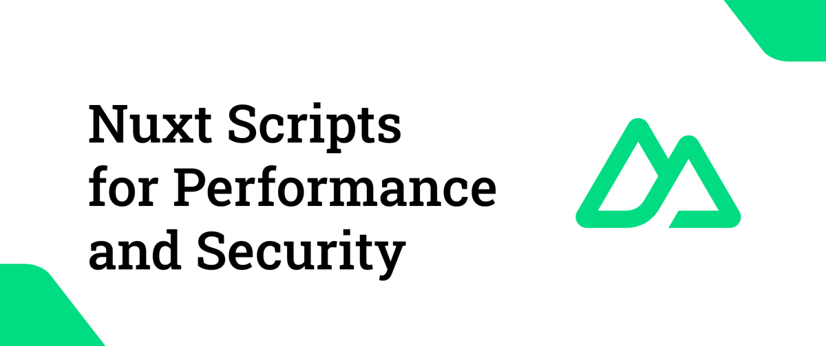 jacobandrewsky's tweet image. 🚀 Just published a new article on Nuxt Scripts.
Learn how to improve performance, increase security, and better control third-party scripts in @nuxt_js apps.

Read it here 👉 dev.to/jacobandrewsky…

#Nuxt #VueJS #WebPerformance #Frontend #JavaScript #Security