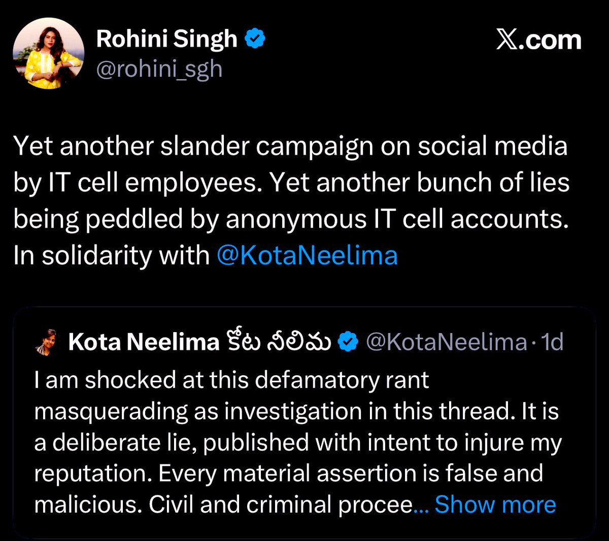 thehawkeyex's tweet image. Discarding the work of an "IT Cell employee" motivates me to write another thread. Shall I? 

@rohini_sgh ji, pls stay tuned!