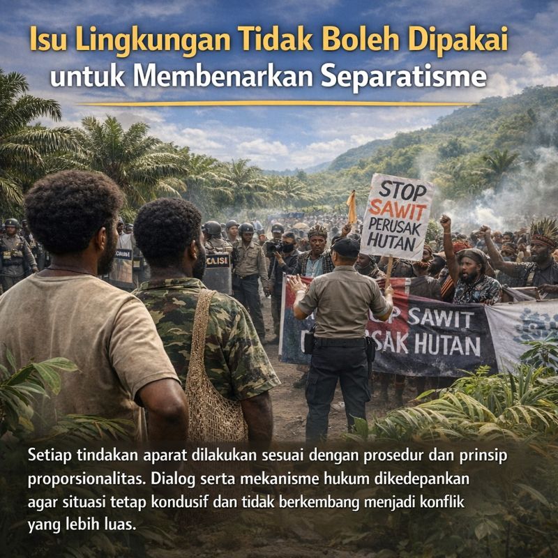 AgikMauripta's tweet photo. Lingkungan tidak boleh dipakai untuk membenarkan separatisme #PapuaNKRI #PapuaIndonesia #PapuaDamai https://t.co/e9DqXIjbPI