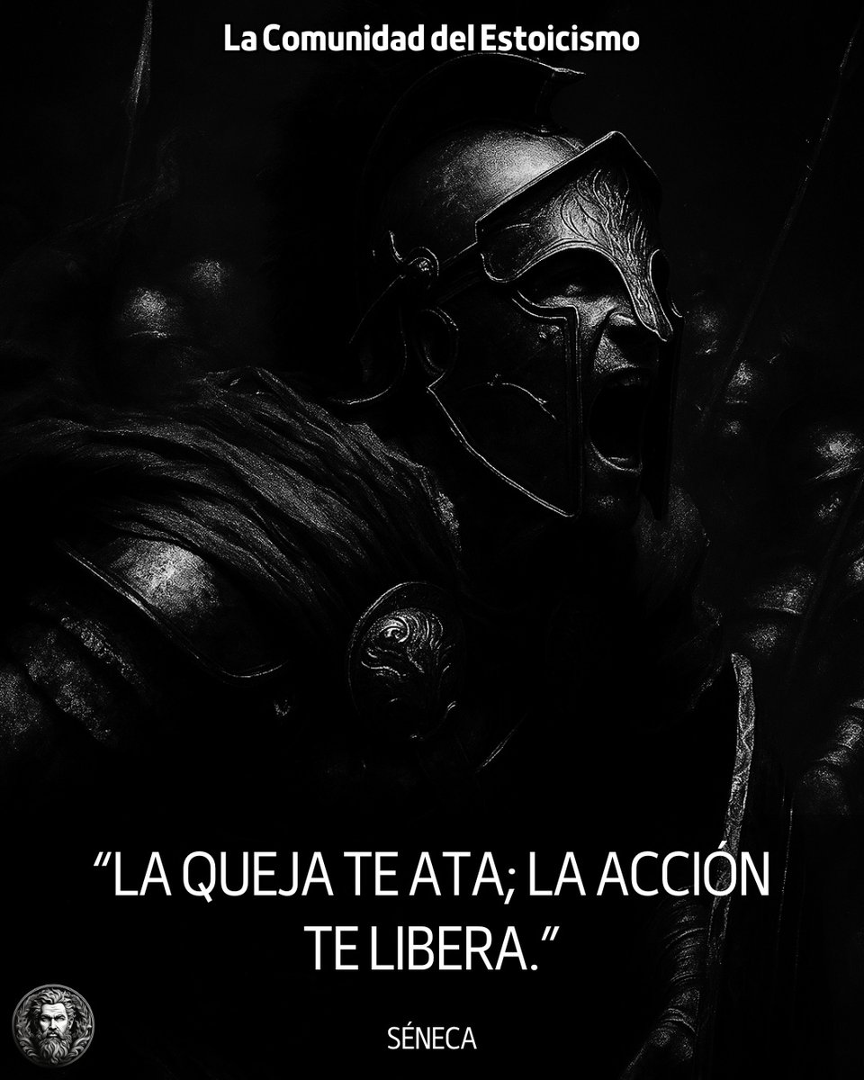 “La queja te ata; la acción te libera.” — Séneca

#estoicismo