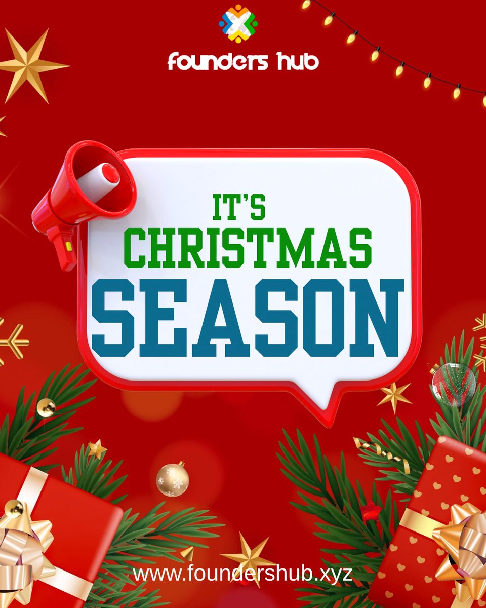 It’s Christmas Season at Founders Hub! 
A time to reflect, celebrate growth, spread joy and appreciate the journey. Wishing our amazing founders, partners, peace and success this season🤍

#itschristmasseason 
#foundershub 
#seasonofjoy 
#celebrategrowth 
#lagos 
#ilorin