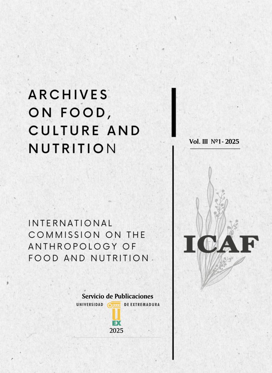 📖 Próximamente se publicará el nuevo ejemplar de AFOCUN -Vol. 3, Núm. 2 (2025), nuestra revista dedicada a la alimentación desde una perspectiva sociocultural.

👉🏻 Abrimos el periodo de presentación de propuestas para el vol. 4, que aparecerá en 2026.

revista-afocun.unex.es/index.php/