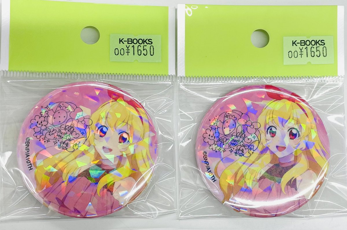入荷情報】 アイカツ and GALLERY コラボ 星宮いちご 缶バッジ入荷しま